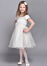 Нарядное платье Damy-M белый, белый крем, розовый
